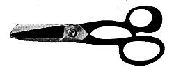 SSchneidegezahnte Schere - 
Shear with Serrated Edges 