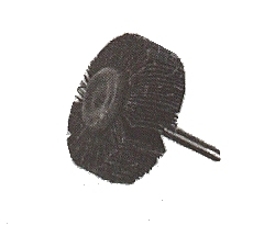Schleifmop mit Schaft - Abrasive Wire Wheel Brush with Adapter